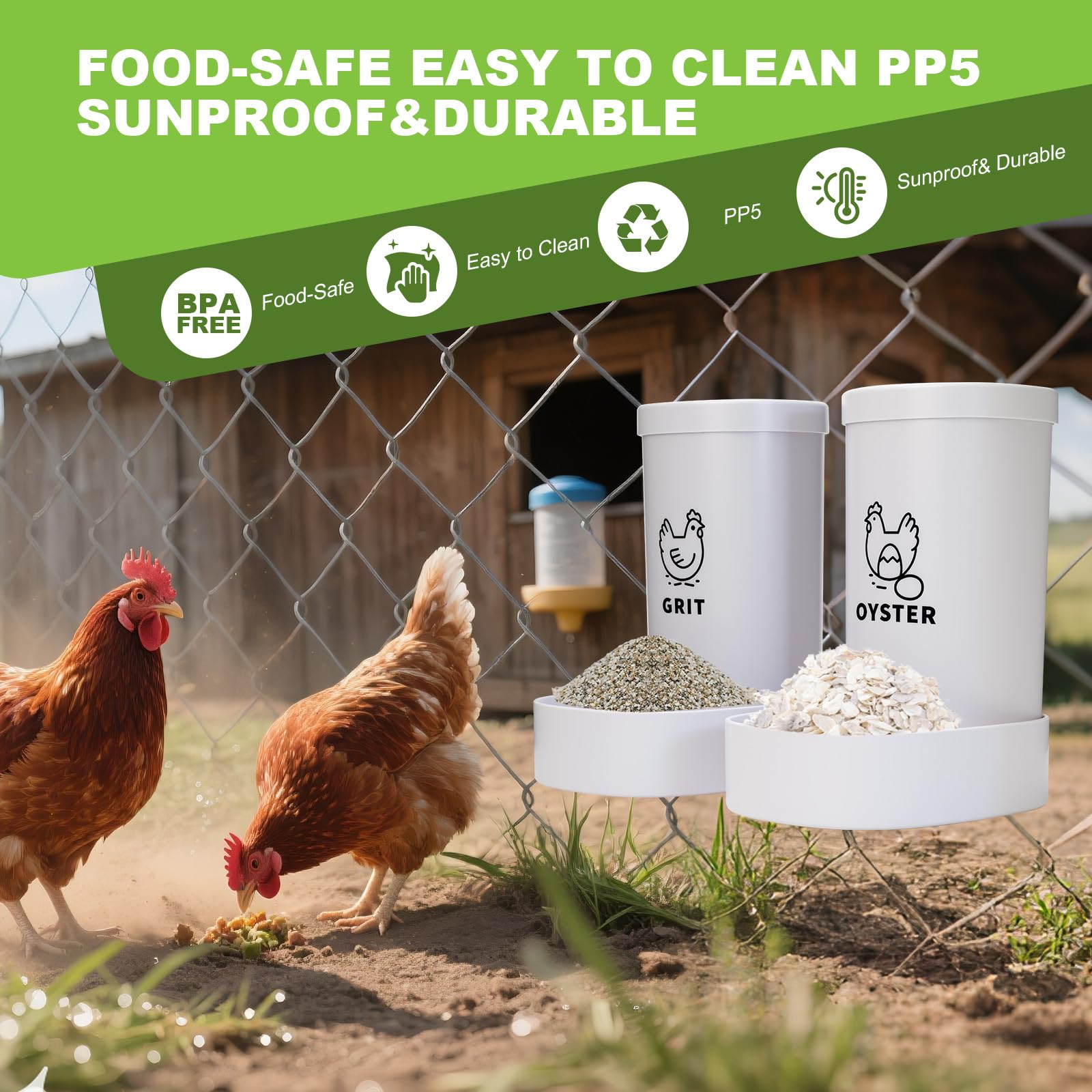 PIREKZUNT protective cover keeps feed clean in coop environments