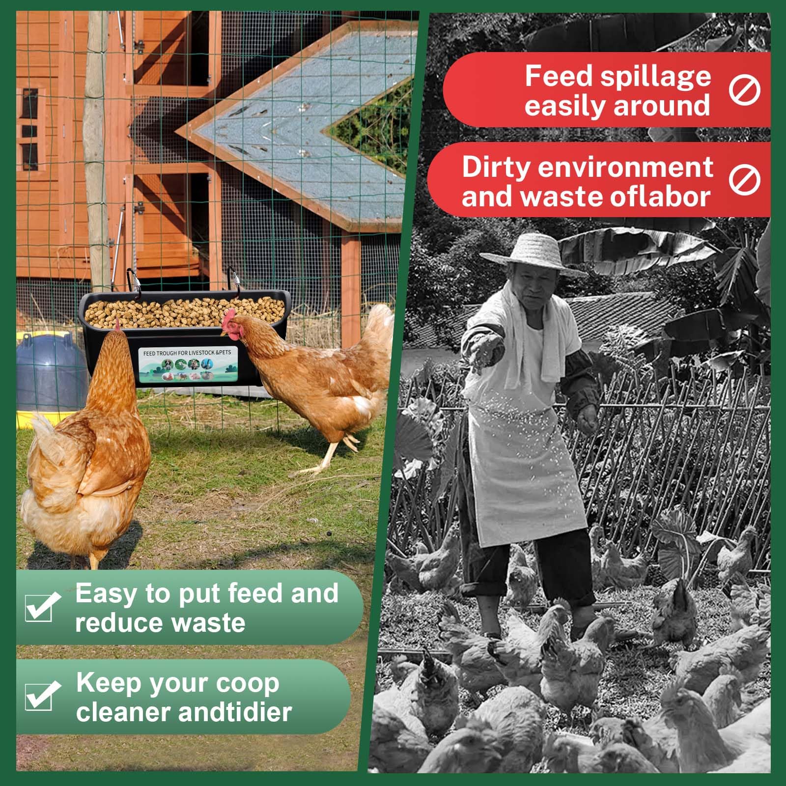 PIREKZUNT durable PP construction offers long-lasting, safe feed delivery.