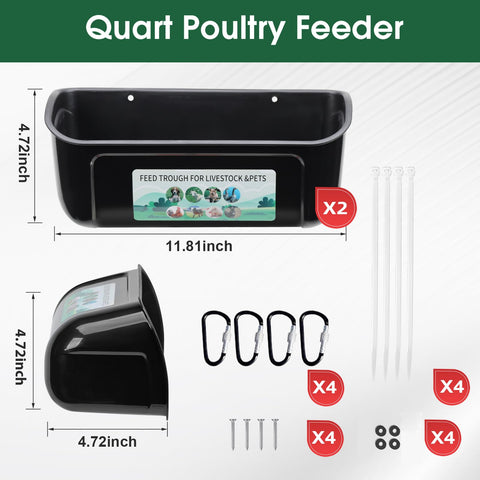 PIREKZUNT mud-resistant trough design reduces ground contamination and spoilage.