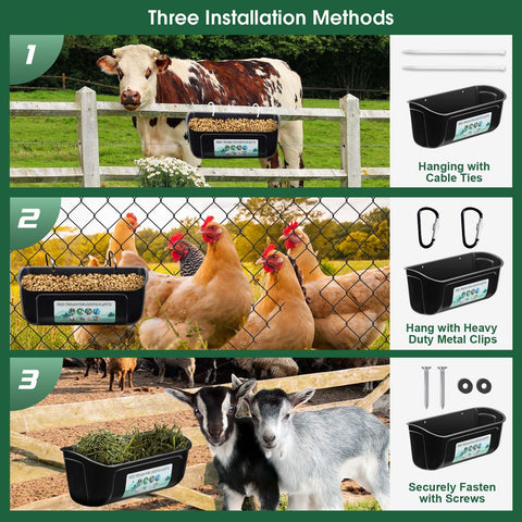 PIREKZUNT multi-animal feeding solution prevents waste and keeps coops cleaner.