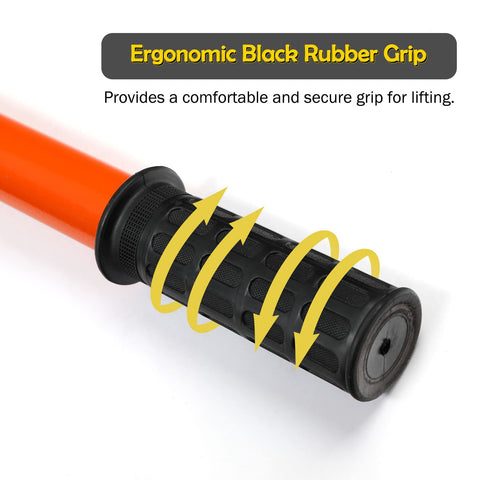 PIRIPARA ergonomic black rubber handle for comfortable grip.