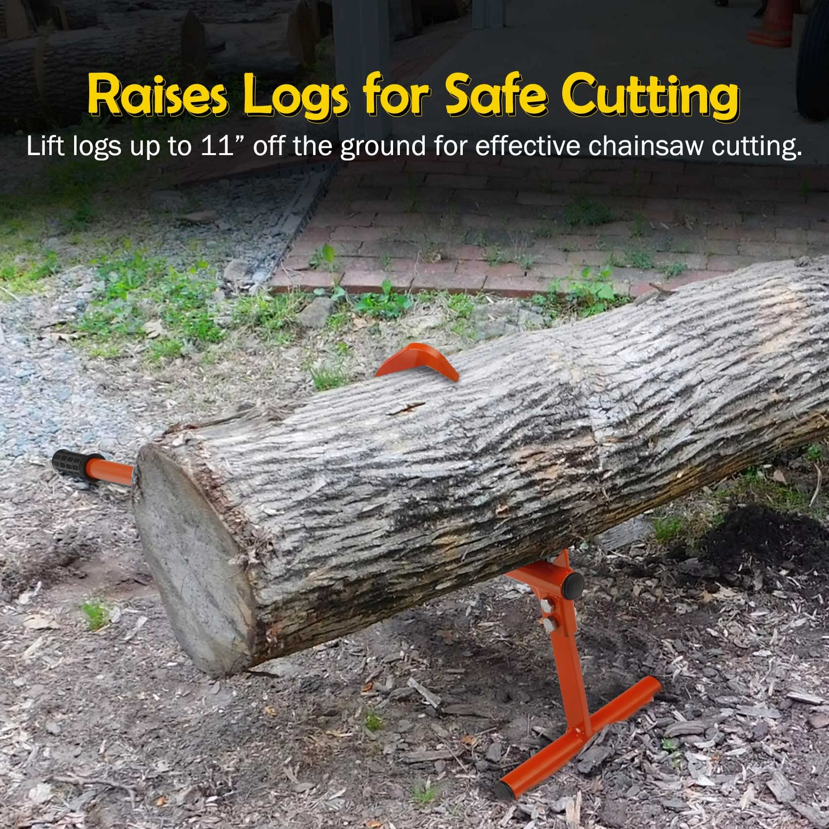 PIRIPARA adjustable hook enables grabbing various log sizes.