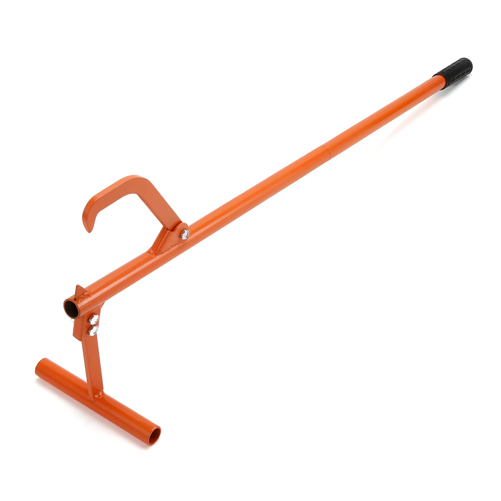 PIRIPARA Timberjack log lifter fully extended for safe ground clearance.