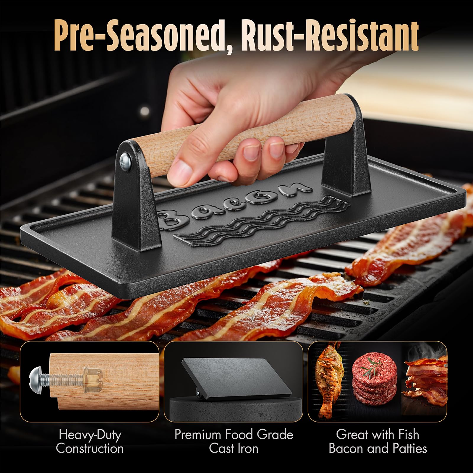 Pisol Smash Burger Press 2-pack is dishwasher safe for easy cleaning.