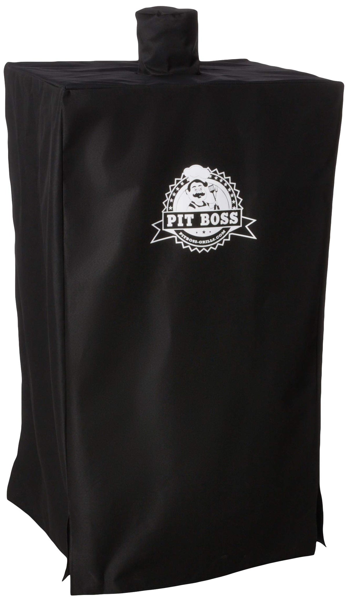 Pit Boss 5-Series vertical smoker cover over PBV5P1 provides weather protection.