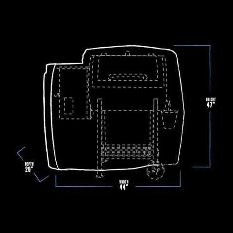 Pit Boss 700FB cover close-up of drawstring for secure, snug fit