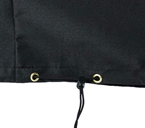 Heavy-duty polyester material offers durable outdoor protection for Pit Boss cover