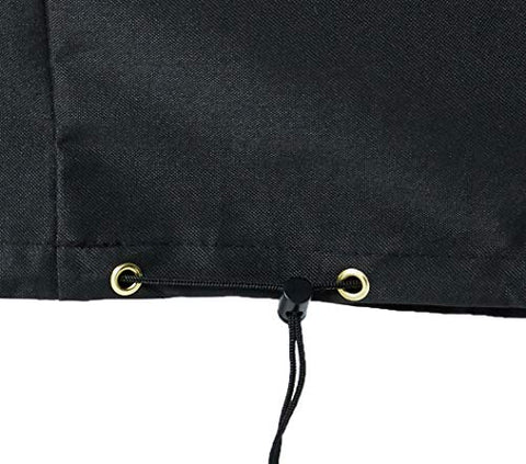 Heavy-duty polyester material offers durable outdoor protection for Pit Boss cover