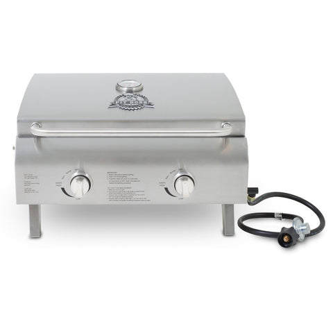 Pit Boss 75275 dome thermometer helps monitor cooking temperature.