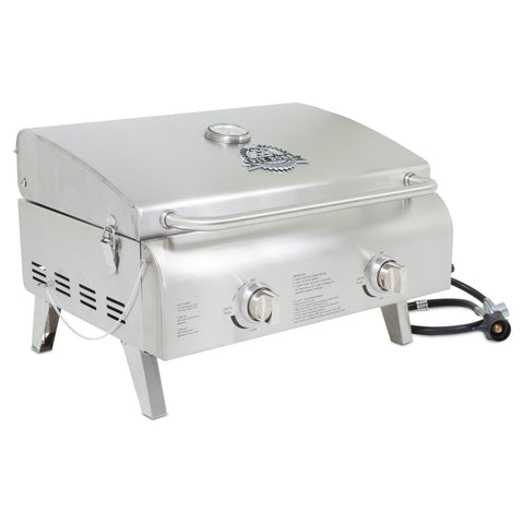 Pit Boss 75275 stainless steel cooking grid for easy cleanup and even cooking.