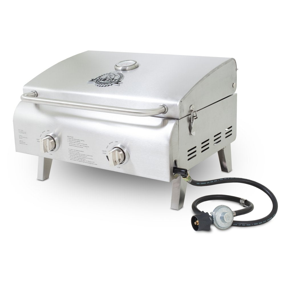 Pit Boss 75275 stainless steel body for durability and easy cleaning.