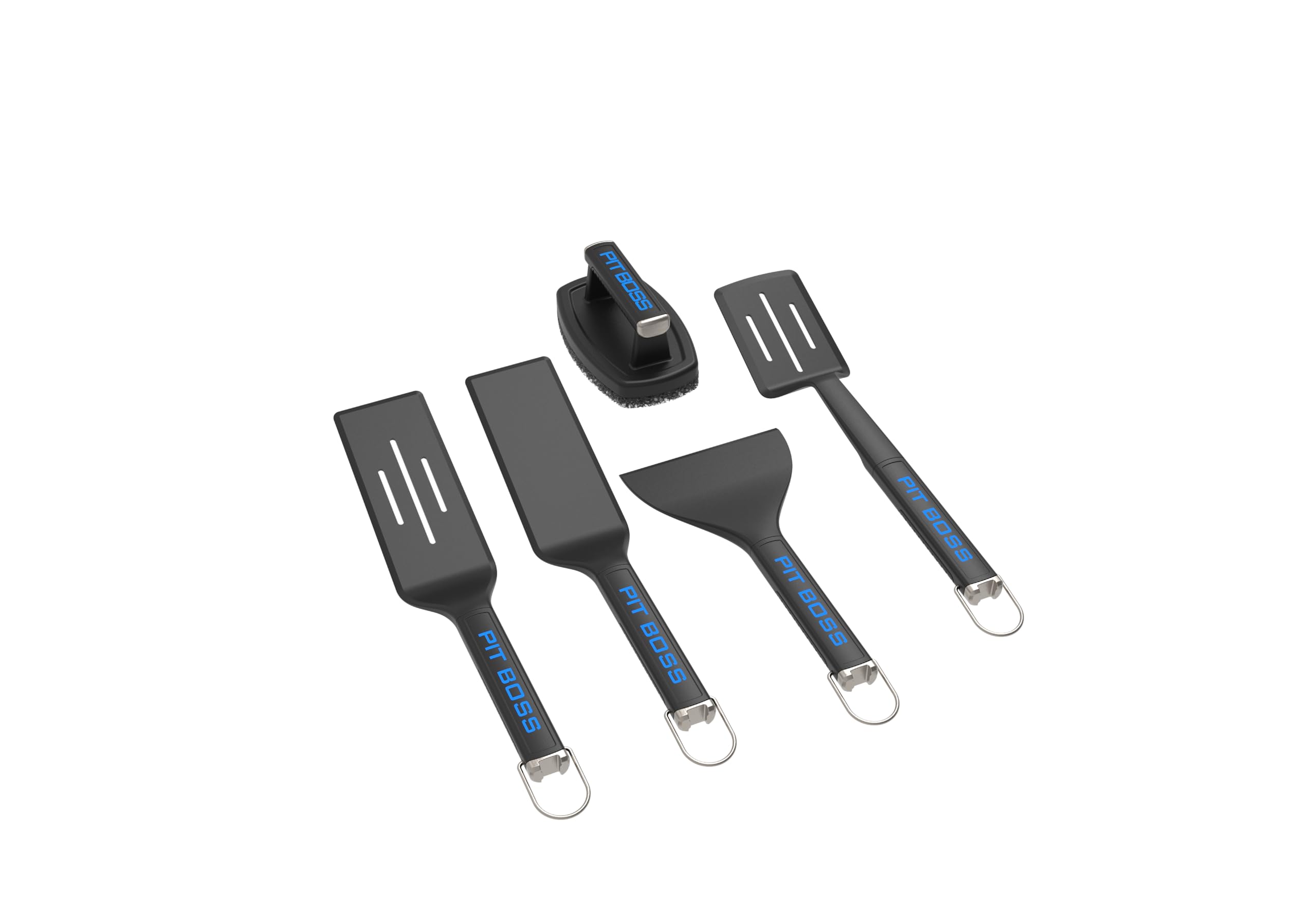 Pit Boss Ultimate griddle perforated spatula for flipping burgers and pancakes with drainage