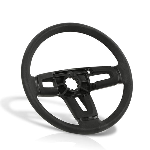 PIT66 mower steering wheel with durable PP material for long-lasting outdoor use.