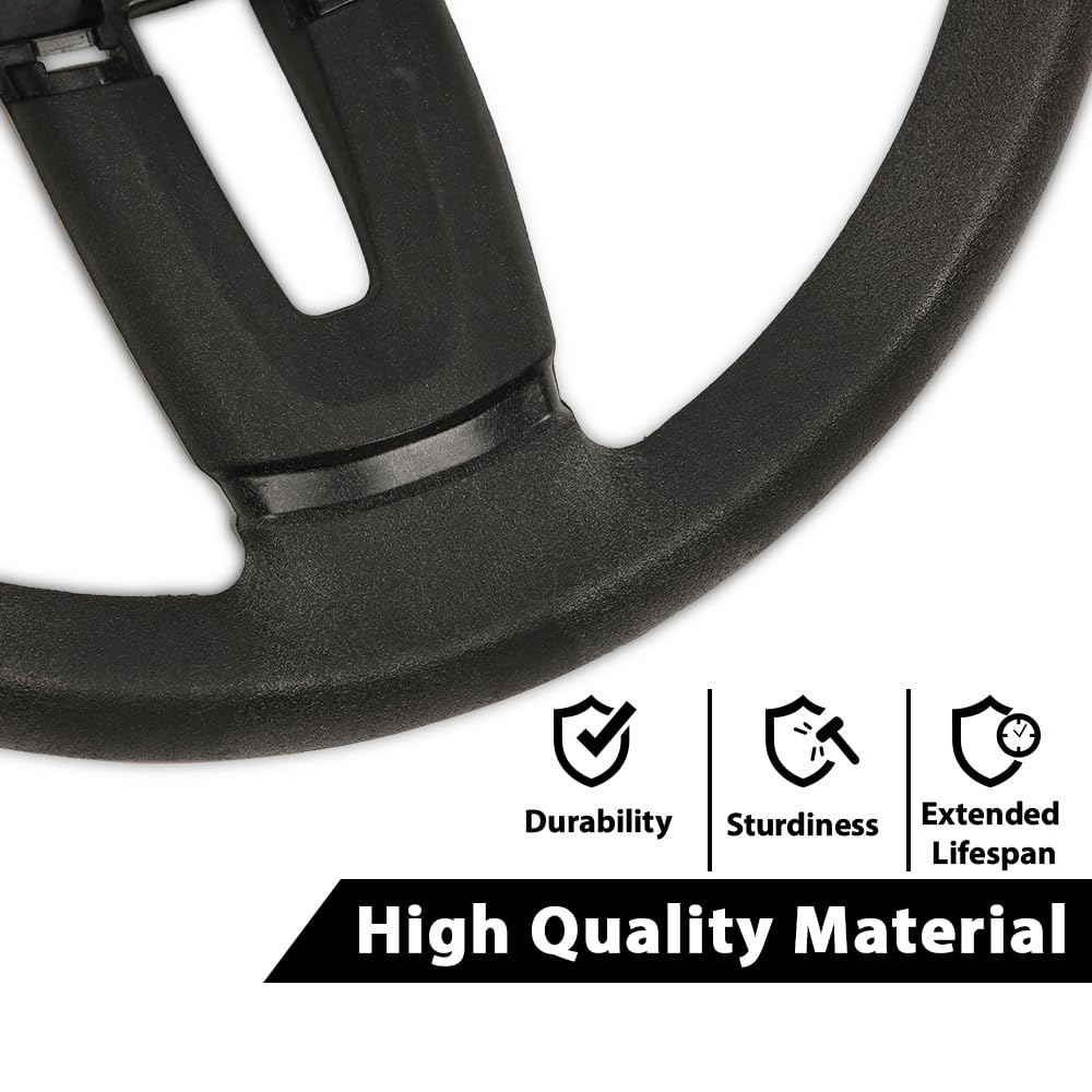 PIT66 mower steering wheel easy installation for quick, tool-free mounting.