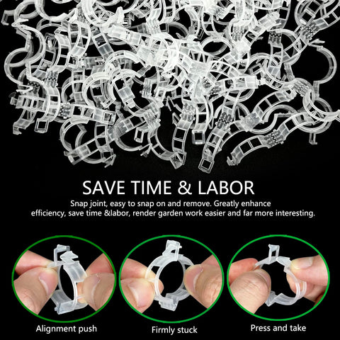 Piteno buckle design clip enables quick, secure plant fixing.