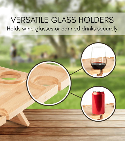 Piticco bamboo surface offers spacious space for snacks and drinks