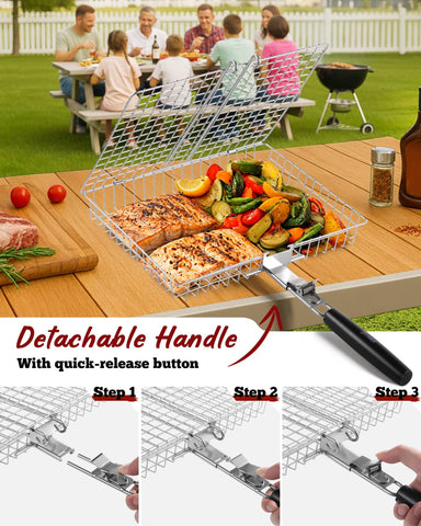 PitInnov Grill baskets are dishwasher-safe for simple cleanup.