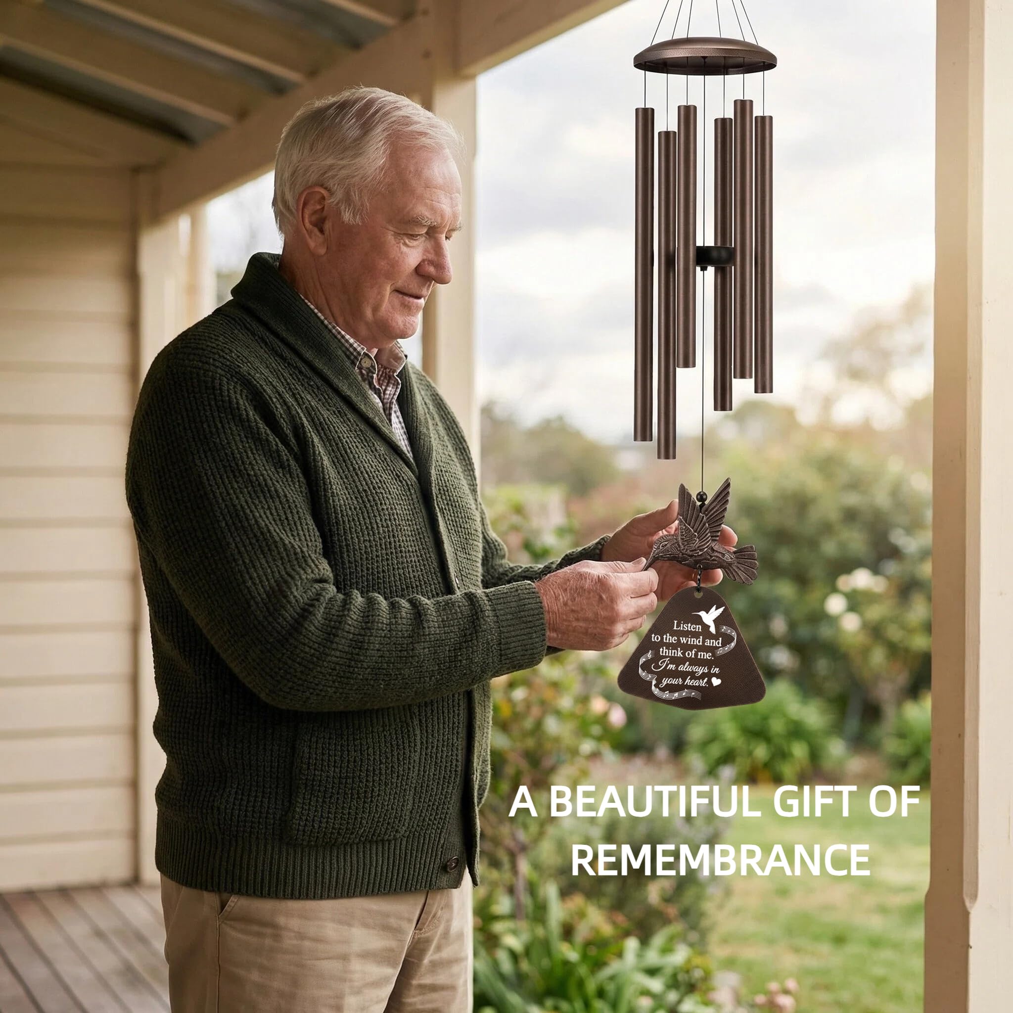 PIXPRI memory garden wind chime as a lasting keepsake for anniversaries and remembrances.