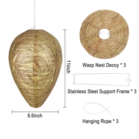 PIYIENR Wasp Nest Decoy garden and orchard use case in outdoor spaces