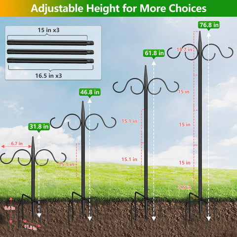 PIYILO adjustable pole suits string lights and decor