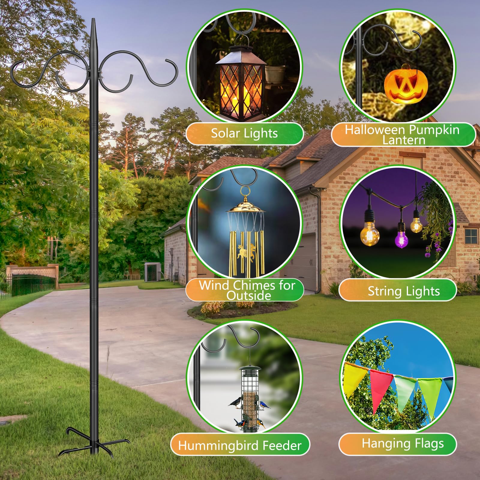 PIYILO bird-feeder-pole display elevates feeding area