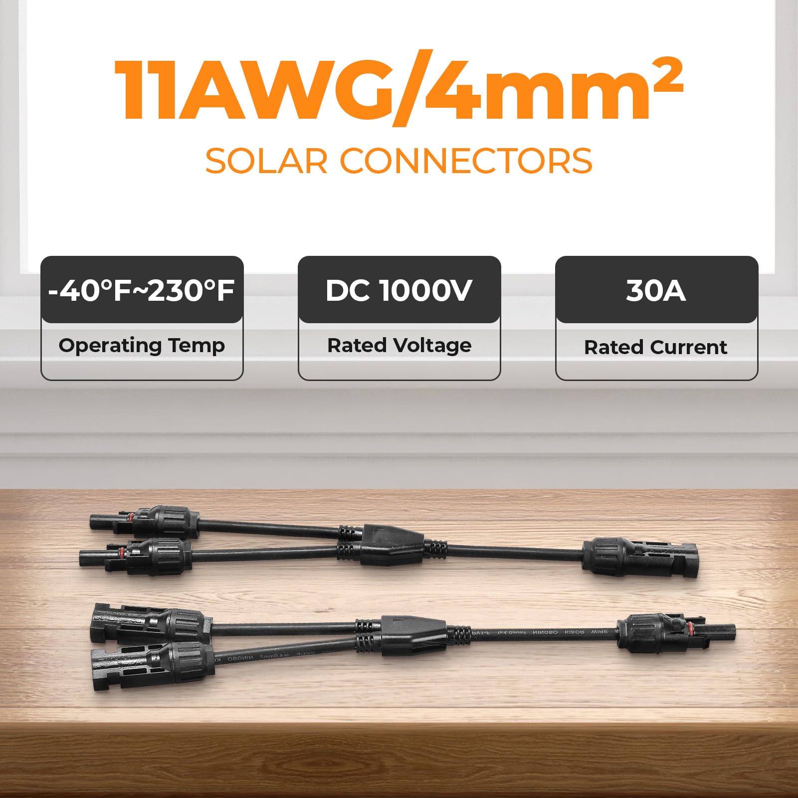 Pjerjzn CE and TUV certified solar connector for safe installations.