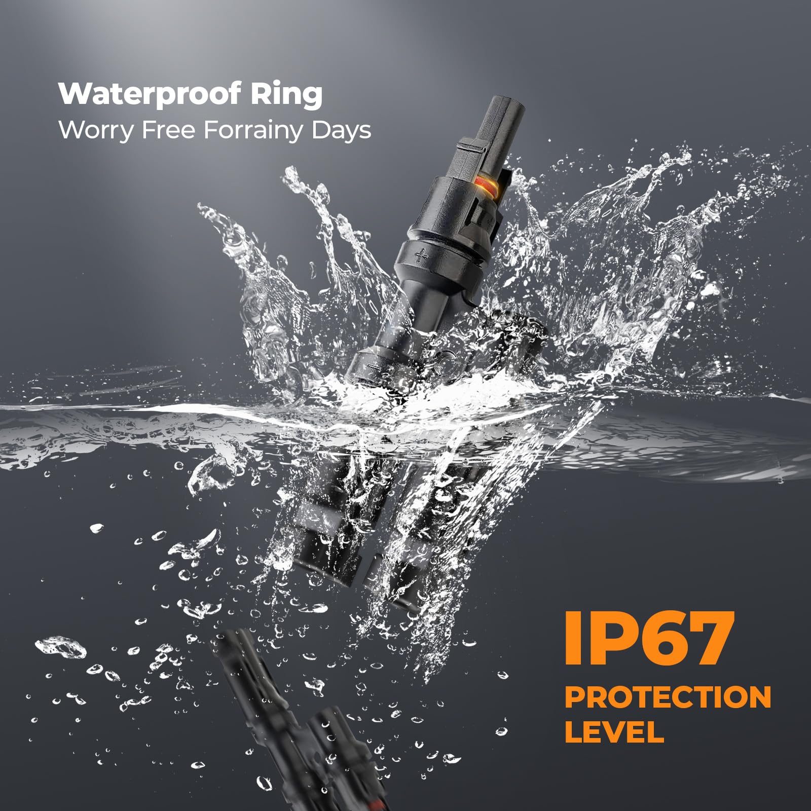 Pjerjzn connector with built-in lock design for quick, secure connections.