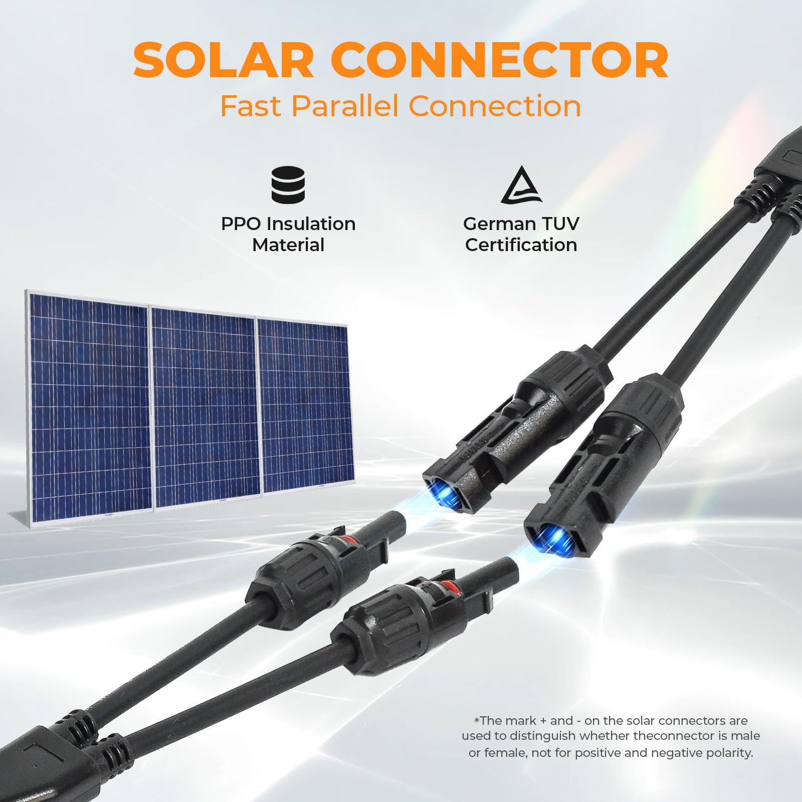 Pjerjzn Y-branch locking mechanism keeps connections secure in adverse weather.