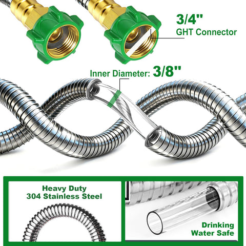 PJT connector attached to hose reel for extended reach