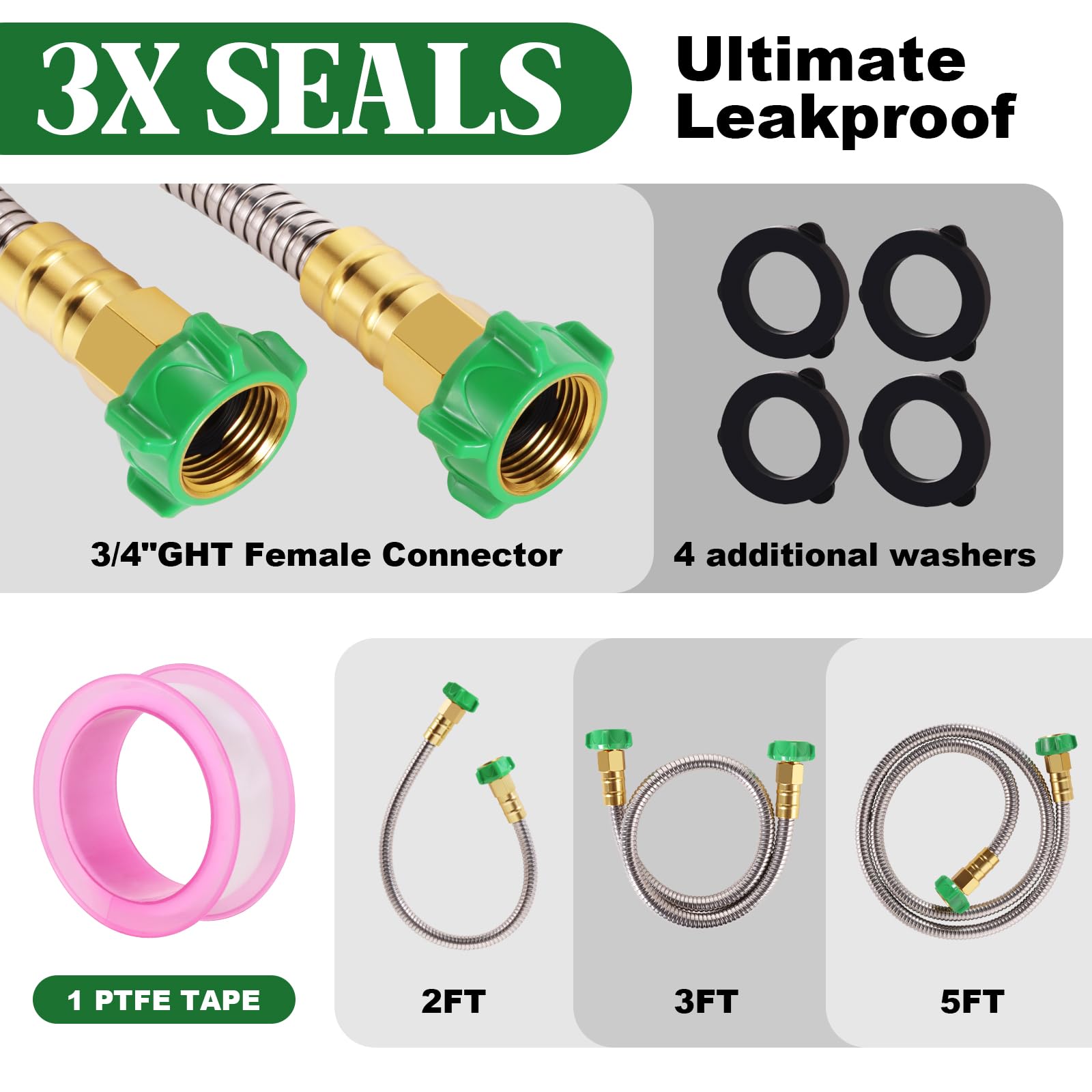 PJT kink-free design maintains steady water flow during garden tasks.