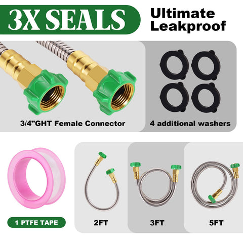 PJT kink-free design maintains steady water flow during garden tasks.