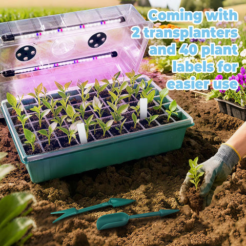 PJT plant labels help track varieties across all trays.