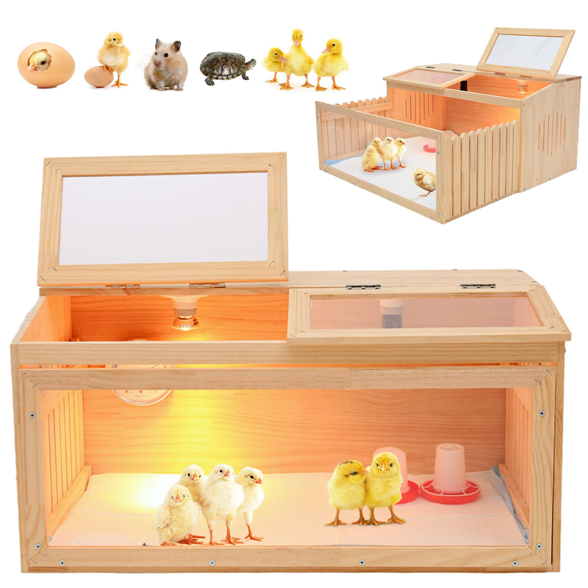 PJYRTOQ brooder box assembly view for quick setup
