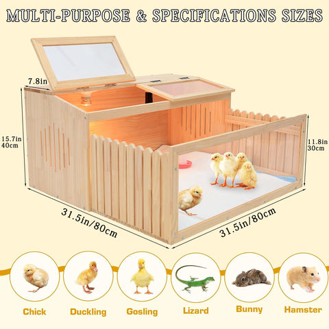 PJYRTOQ pull-out front door for feeding and cleaning