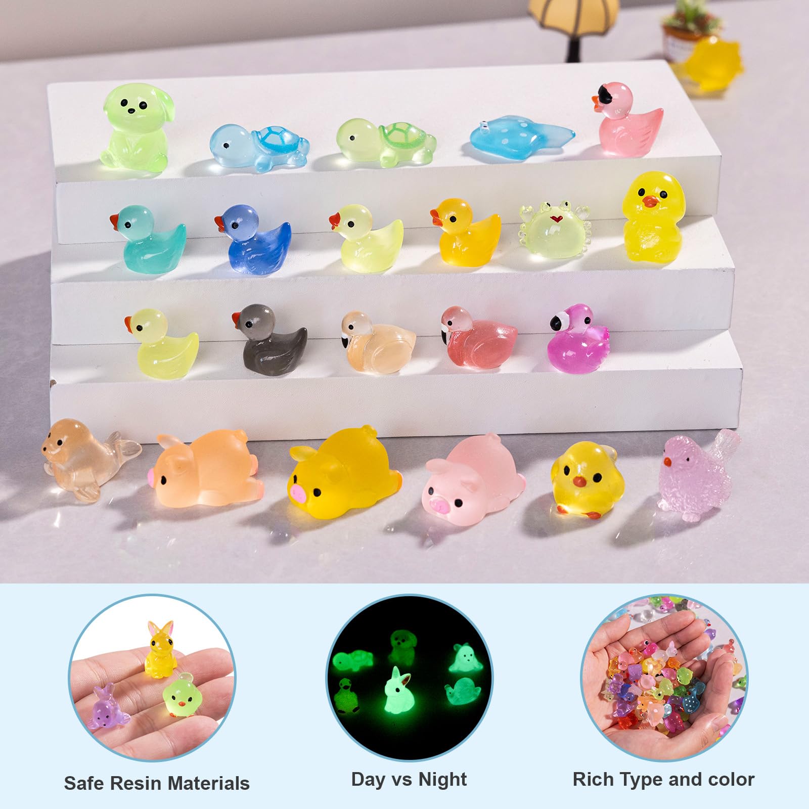 pkaoakyo 120-piece kit suits gardens, desks, and party toppers.