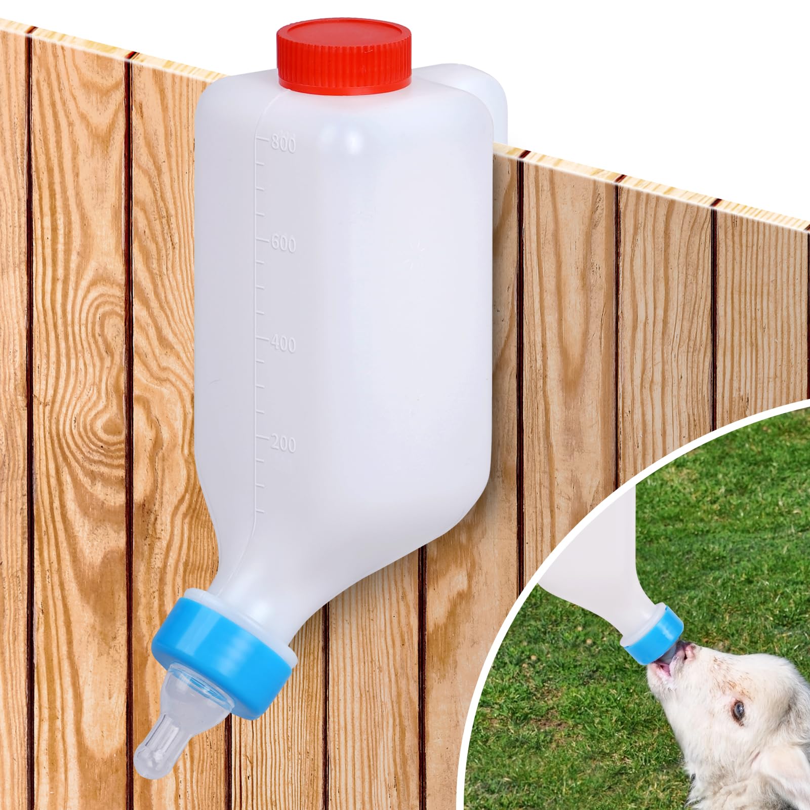 PKNYBZH lamb nursing bottle with durable rubber nipple for gentle feeding