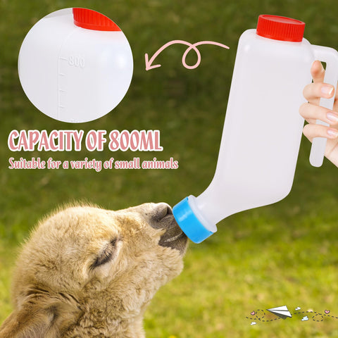 PKNYBZH livestock bottle suitable for goats, lambs, piglets and more