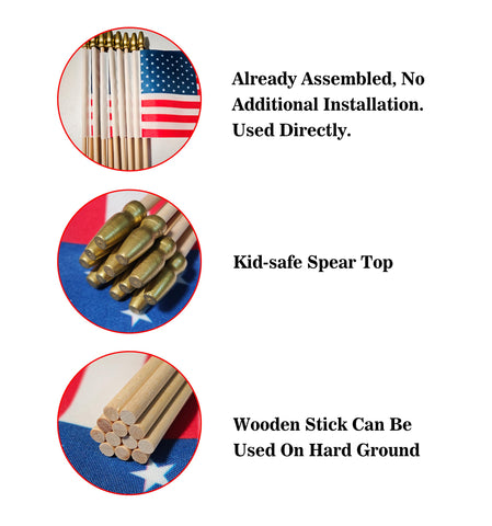 Old Iran flag on speartip wooden stick for parades and gifts