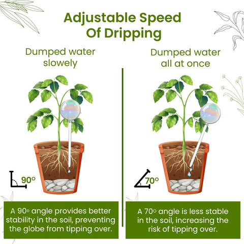 PlanKKers self-watering device prevents dry soil in pots.