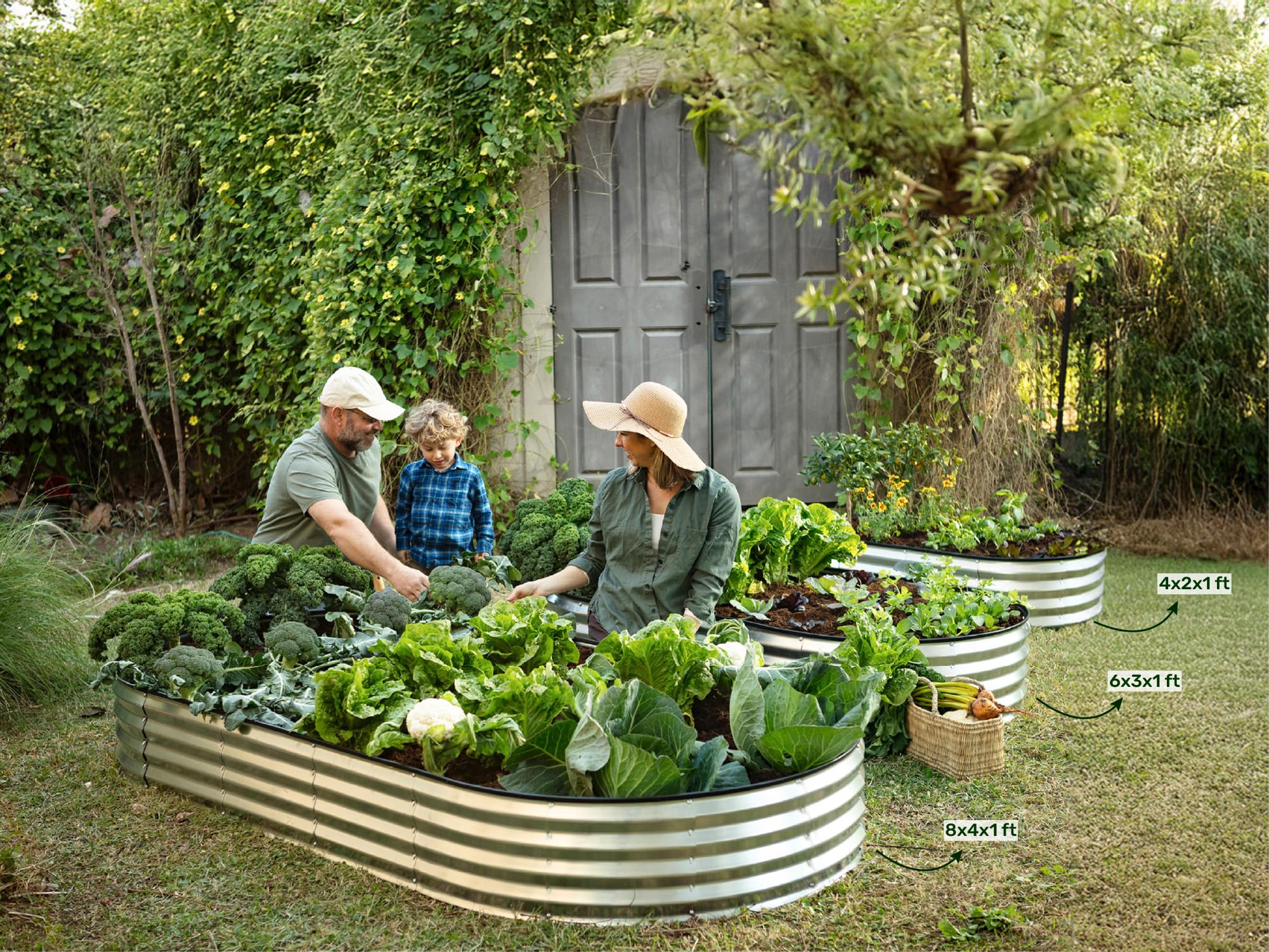Plant & Plot bed with warranty and community support highlights.