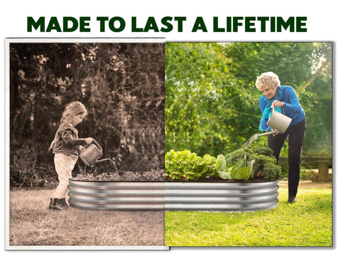 Plant & Plot durable zinc-coated bed resists rust in any weather