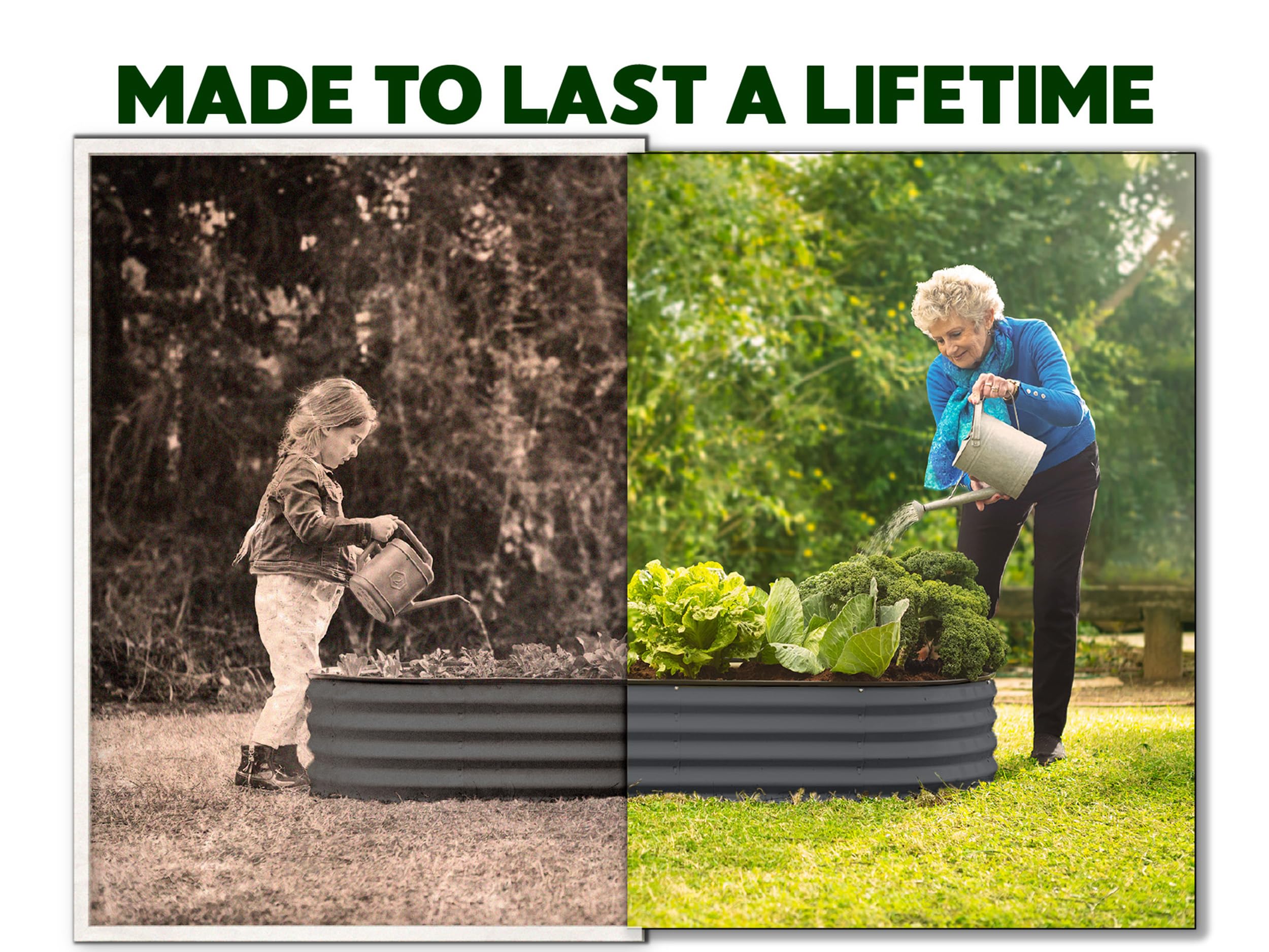 Plant & Plot durable zinc-coated bed resists rust for long-lasting gardening