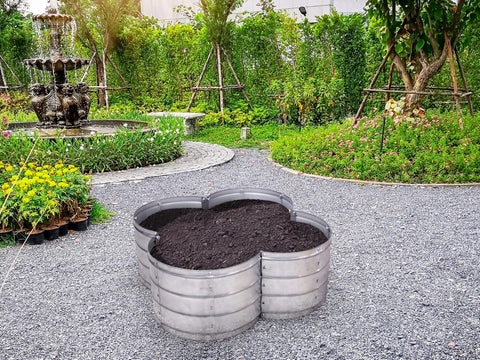 Plant & Plot silver finish image shows rust-resistant metal and clean modern look