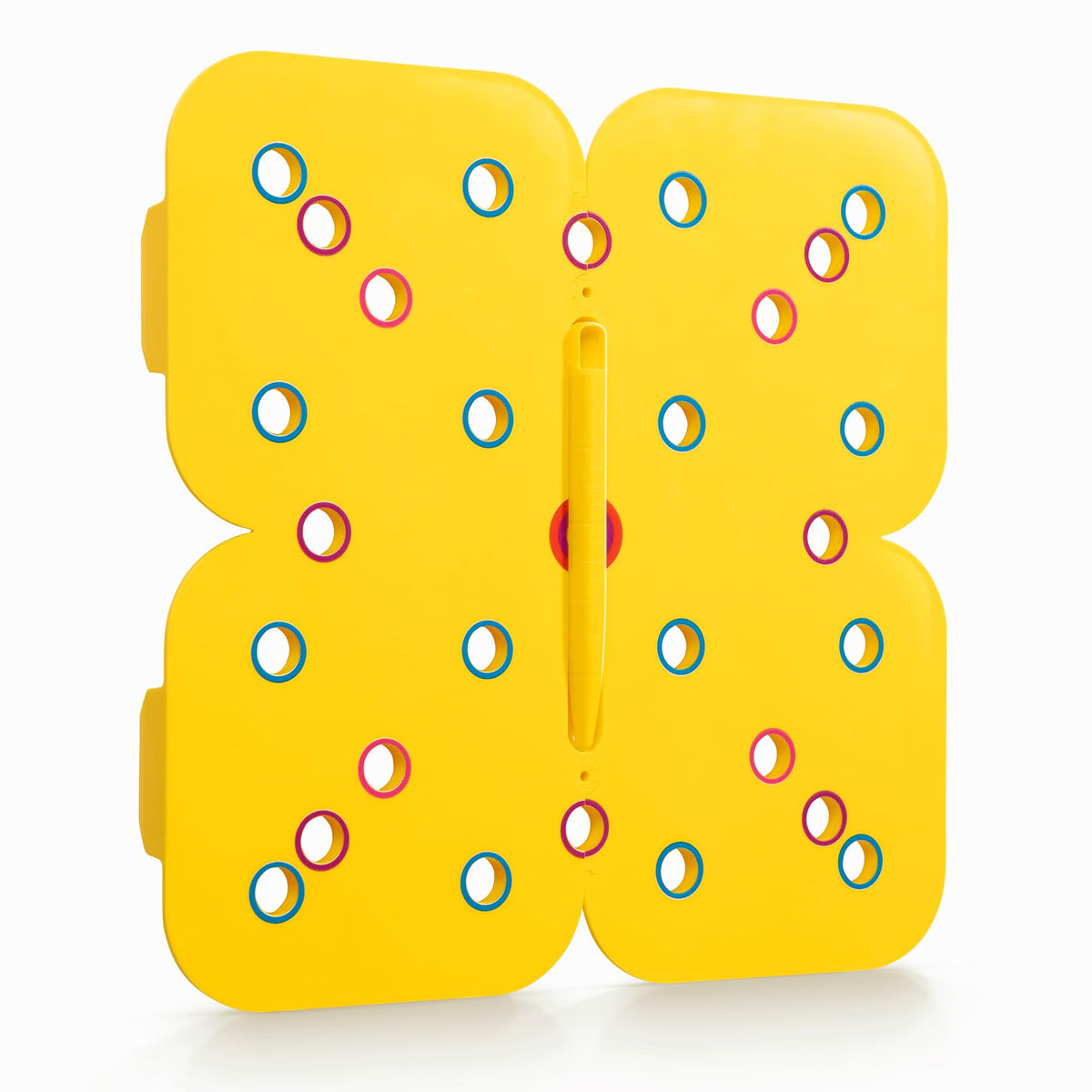 Plant & Plot seedling spacer tool guiding precise seed placement in a tidy grid