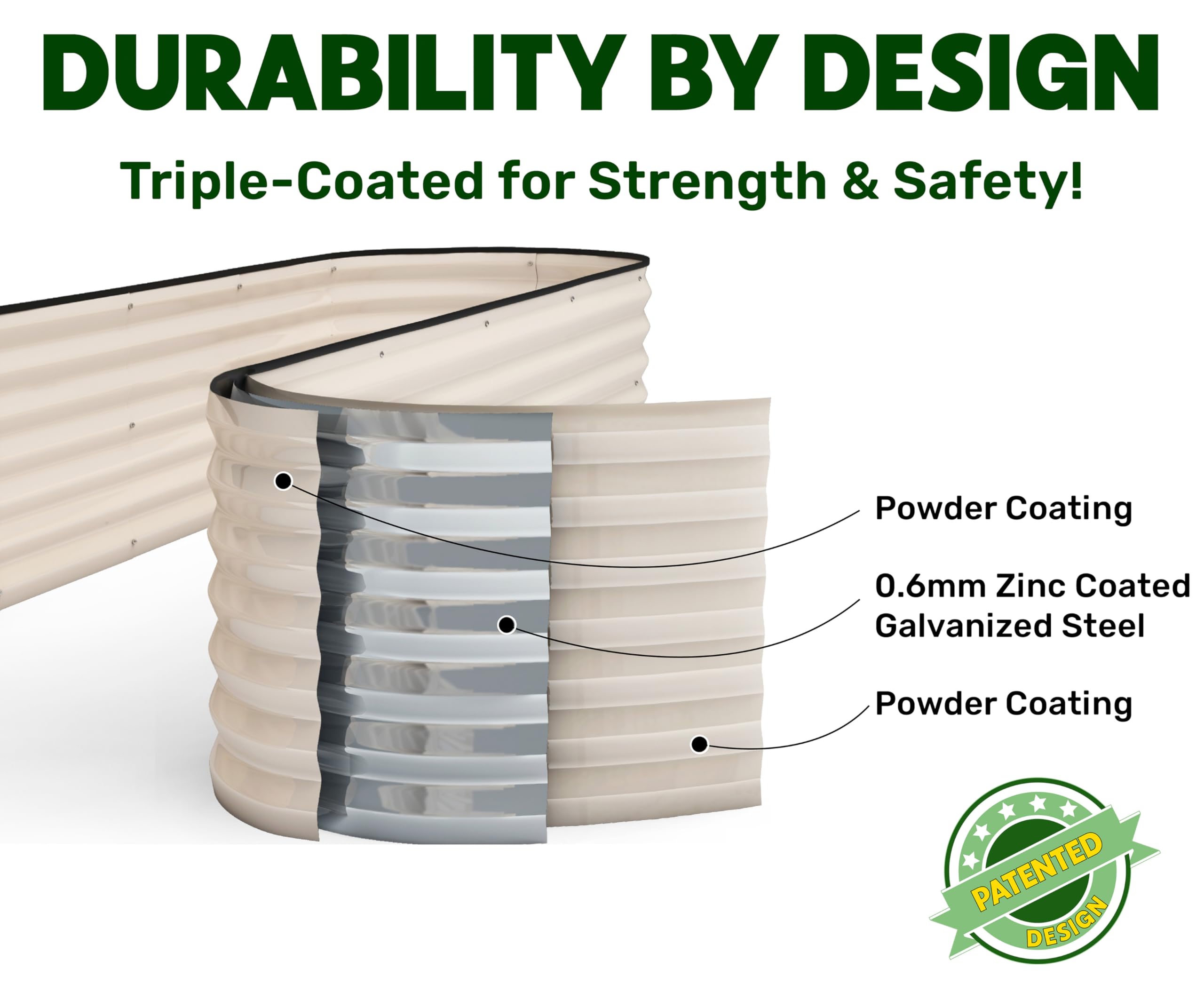Plant & Plot tool-free assembly image demonstrates quick setup in about 30 minutes