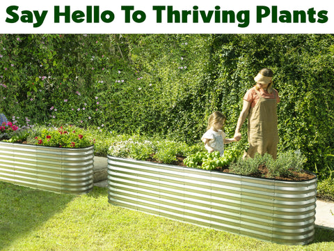 Plant & Plot tool-free assembly demonstrated for quick setup.
