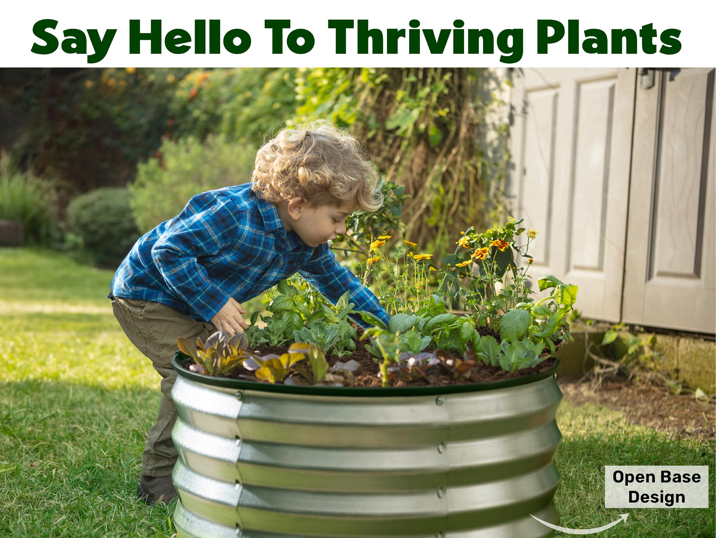 Plant & Plot two-pack garden beds ready for vegetables, flowers, or herbs.