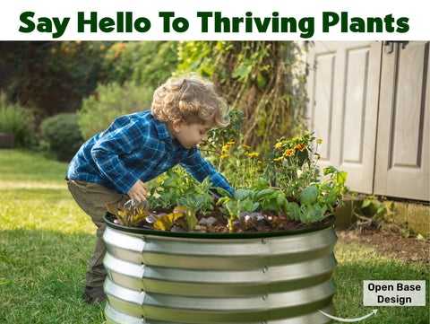 Plant & Plot two-pack garden beds ready for vegetables, flowers, or herbs.