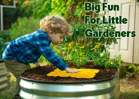 Plant & Plot reduced-weeding layout helps keep beds cleaner during season