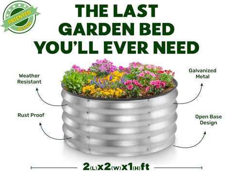 Plant & Plot zinc-coated galvanized sheets withstand weather for long-lasting beds.